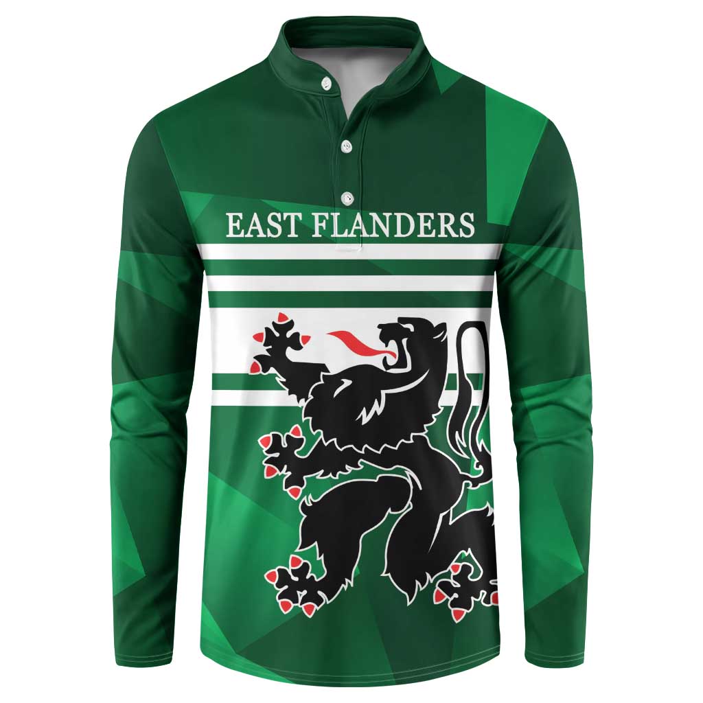 Personalized Belgium East Flanders Button Sweatshirt