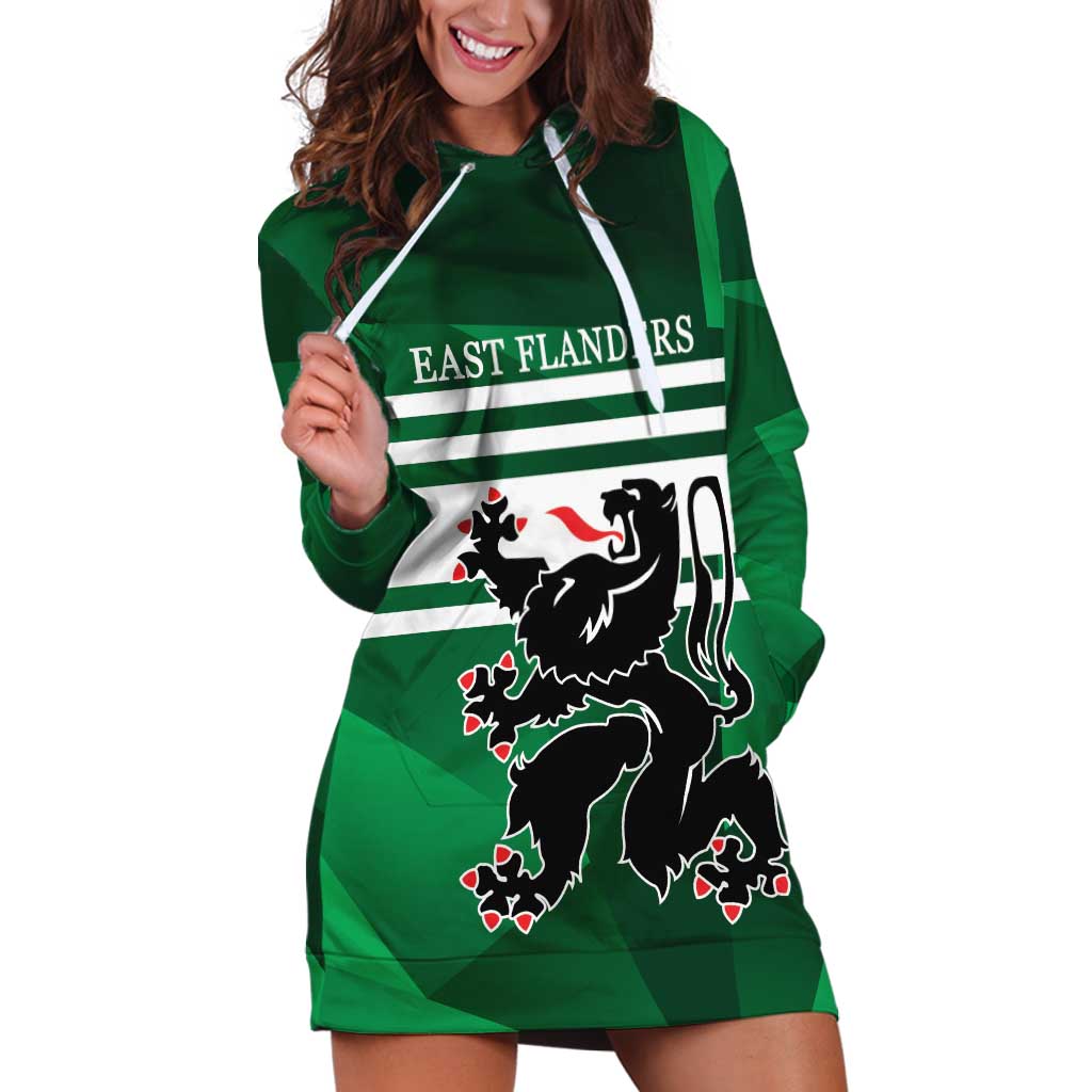 Personalized Belgium East Flanders Hoodie Dress