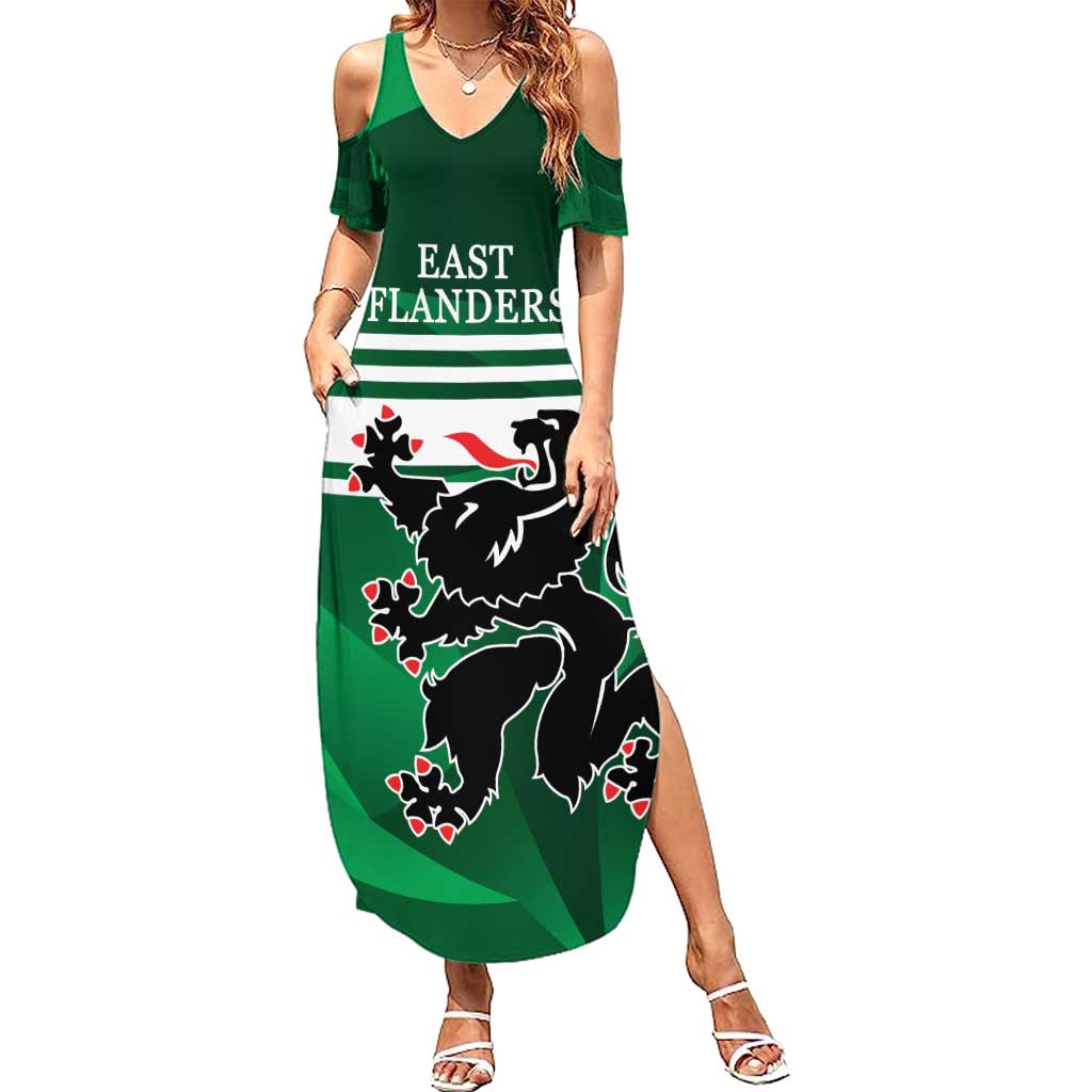 Personalized Belgium East Flanders Summer Maxi Dress