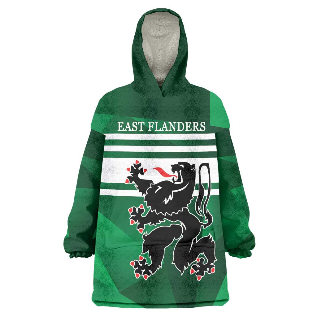 Personalized Belgium East Flanders Wearable Blanket Hoodie