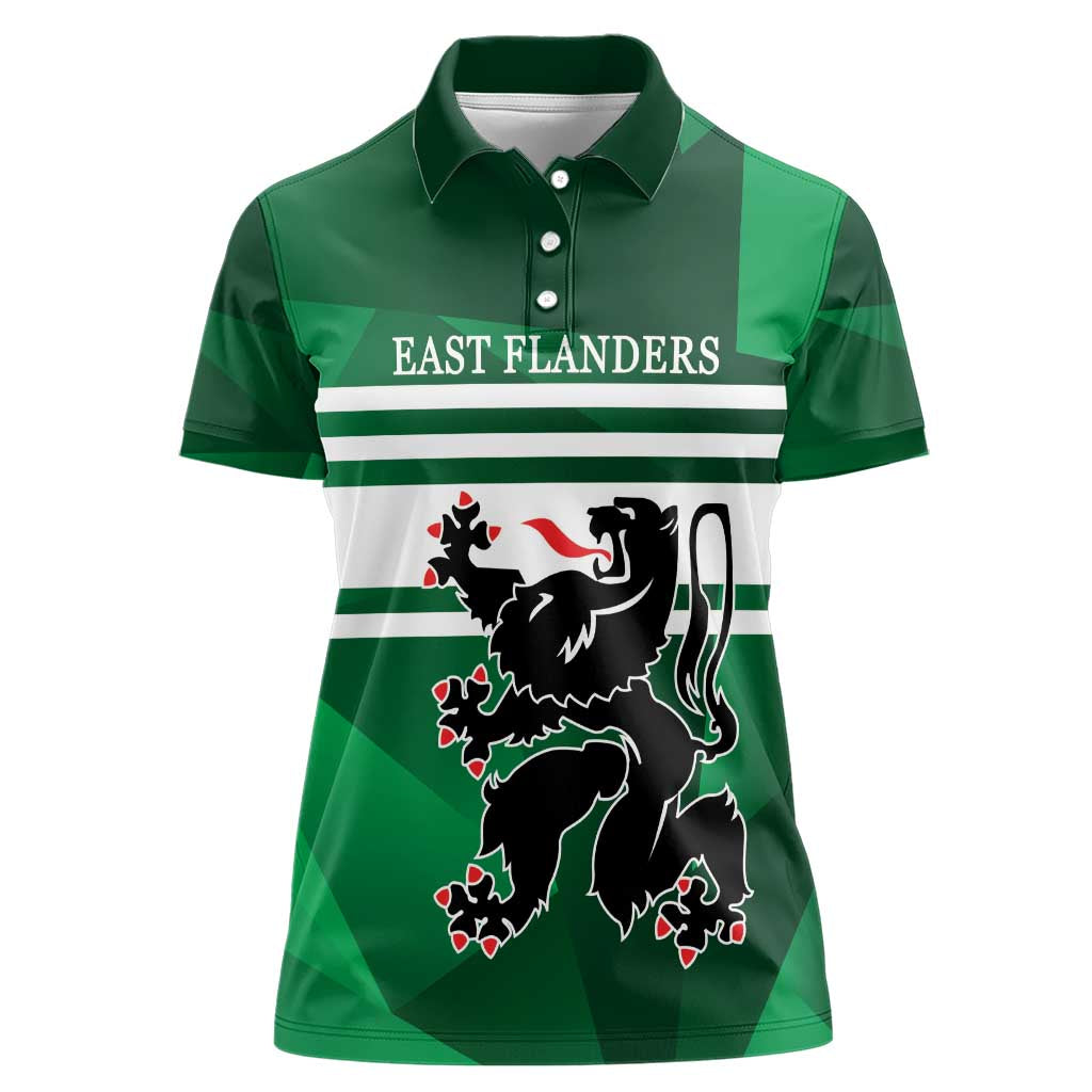 Personalized Belgium East Flanders Women Polo Shirt