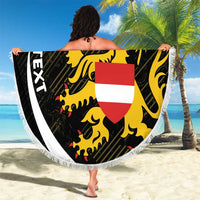Personalized Belgium Flemish Brabant Beach Blanket
