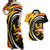 Personalized Belgium Flemish Brabant Couples Matching Off Shoulder Maxi Dress and Hawaiian Shirt