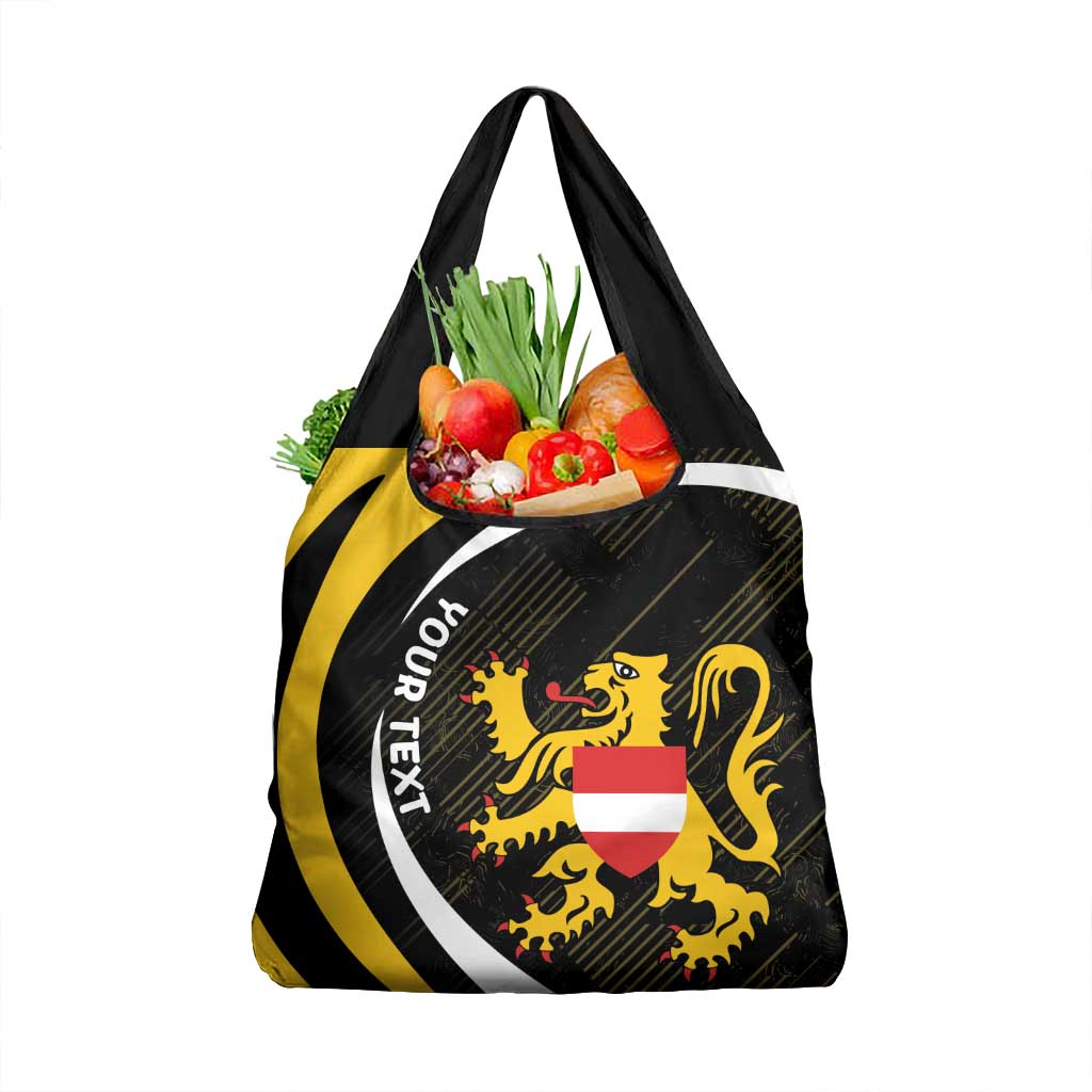 Personalized Belgium Flemish Brabant Grocery Bag