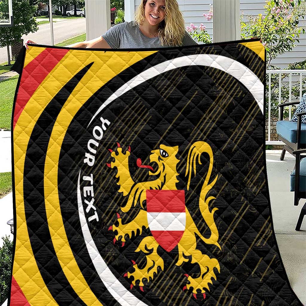 Personalized Belgium Flemish Brabant Quilt