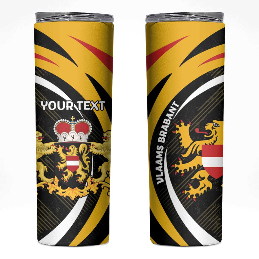 Personalized Belgium Flemish Brabant Skinny Tumbler