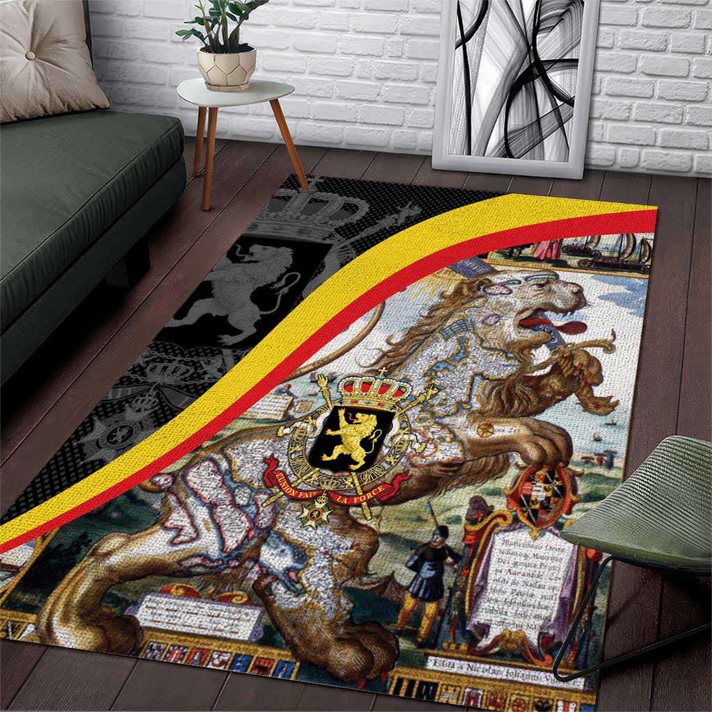 Belgium Leo Belgicus Area Rug