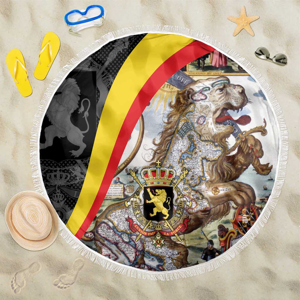 Belgium Leo Belgicus Beach Blanket