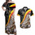 Belgium Leo Belgicus Couples Matching Off Shoulder Maxi Dress and Hawaiian Shirt