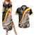 Belgium Leo Belgicus Couples Matching Summer Maxi Dress and Hawaiian Shirt