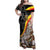 Belgium Leo Belgicus Family Matching Off Shoulder Maxi Dress and Hawaiian Shirt