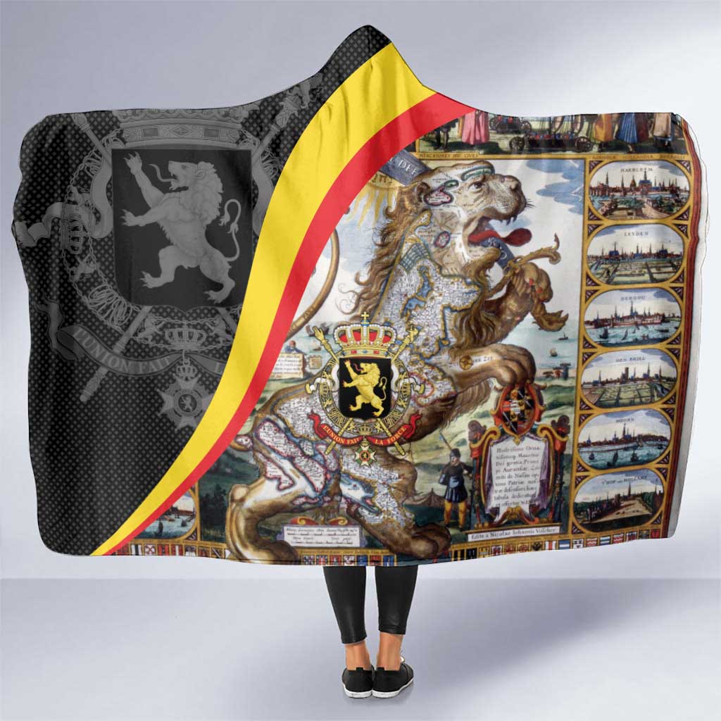 Belgium Leo Belgicus Hooded Blanket