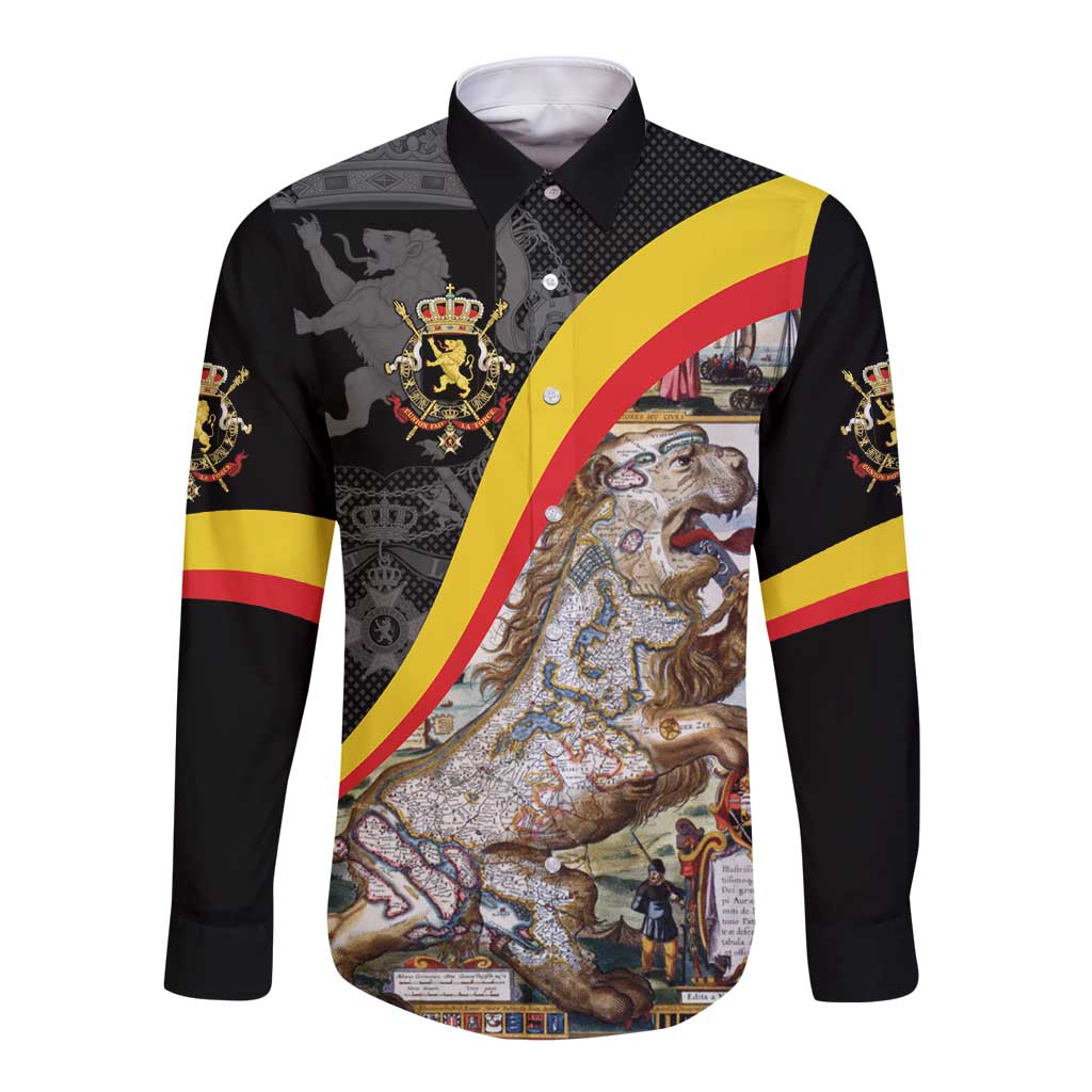 Belgium Leo Belgicus Long Sleeve Button Shirt