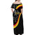 Belgium Leo Belgicus Off Shoulder Maxi Dress