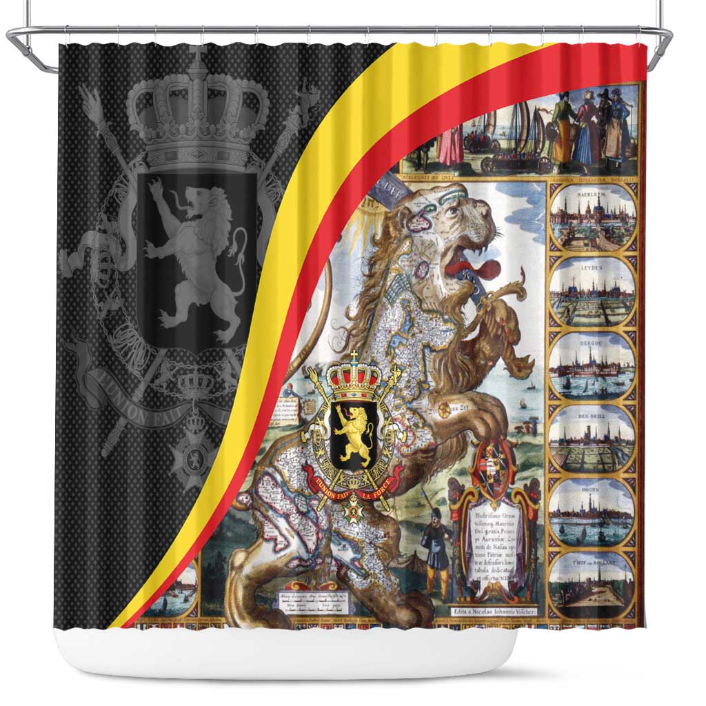 Belgium Leo Belgicus Shower Curtain