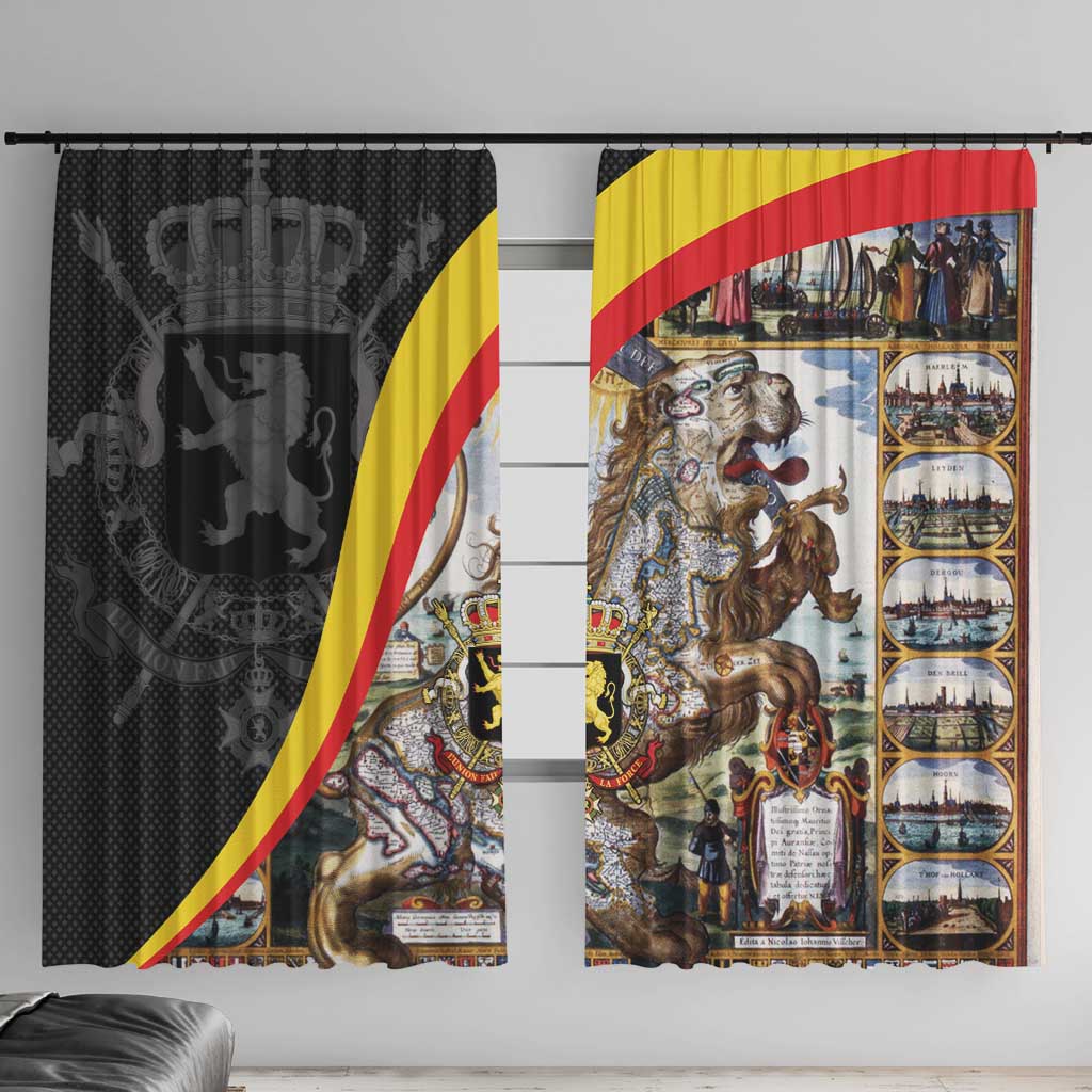 Belgium Leo Belgicus Window Curtain