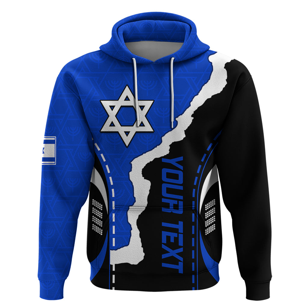 Custom Israel Hoodie Stars of David Sporty Style - Wonder Print Shop