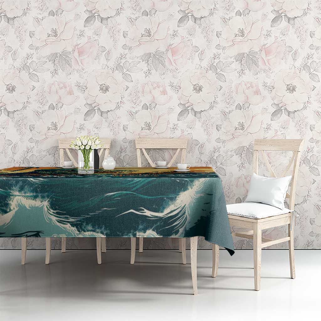 Everglades Alligator Alcatraz Vintage Tablecloth - Wonder Print Shop