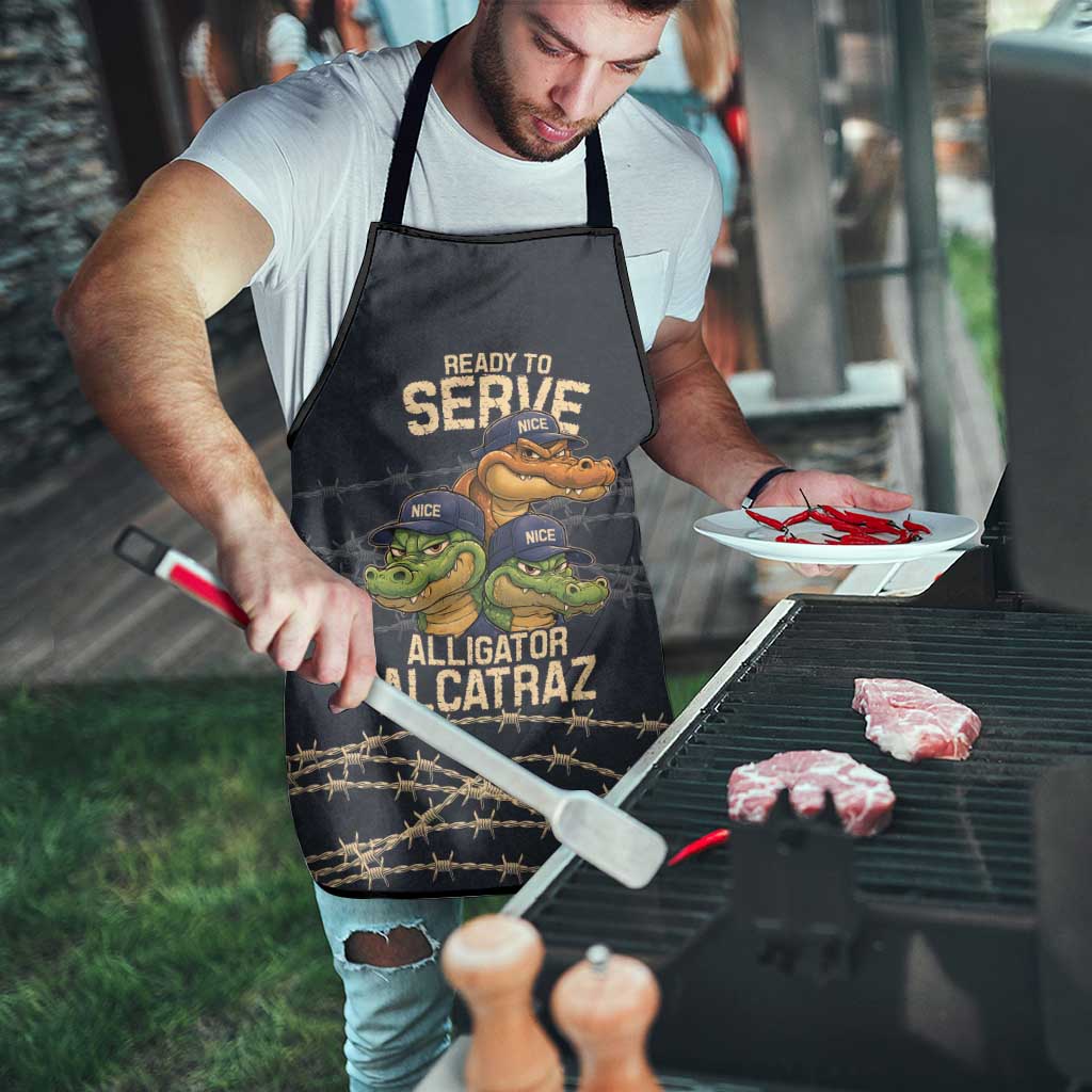 Ready To Serve Alligator Alcatraz Apron - Wonder Print Shop