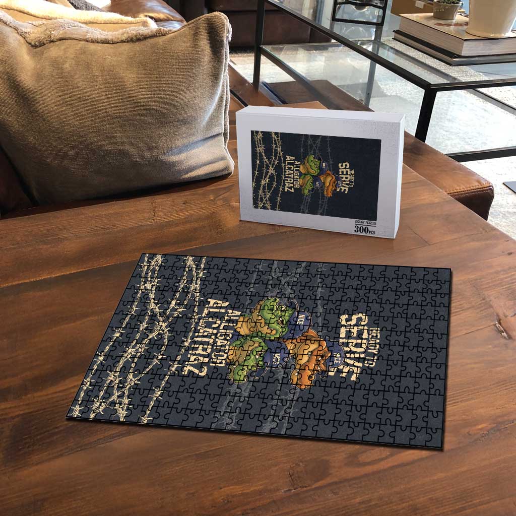 Ready To Serve Alligator Alcatraz Puzzle - Wonder Print Shop