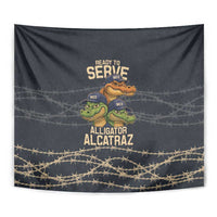 Ready To Serve Alligator Alcatraz Tapestry - Wonder Print Shop