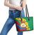 Eritrea New Year Personalized Leather Tote Bag Enkutatash Adey Abeba Flower Art