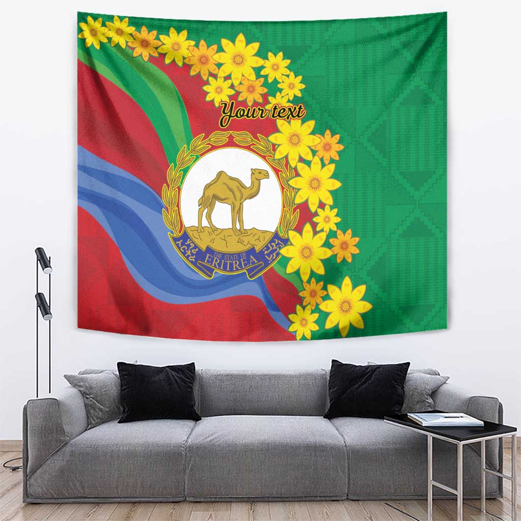 Eritrea New Year Personalized Tapestry Enkutatash Adey Abeba Flower Art