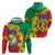 Eritrea New Year Personalized Zip Hoodie Enkutatash Adey Abeba Flower Art - Wonder Print Shop