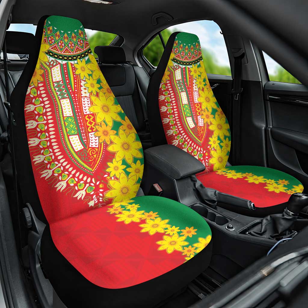 Ethiopian New Year Car Seat Cover Enkutatash Adey Abeba Flower Art LT9 - Wonder Print Shop