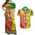 Ethiopian New Year Couples Matching Off Shoulder Maxi Dress and Hawaiian Shirt Enkutatash Adey Abeba Flower Art