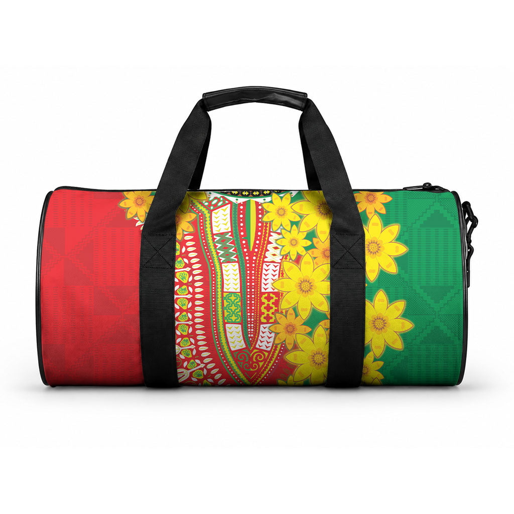 Afro Ethiopian New Year Duffle Bag Enkutatash Adey Abeba Flower Art
