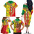 Ethiopian New Year Family Matching Off The Shoulder Long Sleeve Dress and Hawaiian Shirt Enkutatash Adey Abeba Flower Art