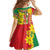 Ethiopian New Year Family Matching Off Shoulder Short Dress and Hawaiian Shirt Enkutatash Adey Abeba Flower Art