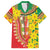 Ethiopian New Year Family Matching Off Shoulder Short Dress and Hawaiian Shirt Enkutatash Adey Abeba Flower Art