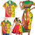 Ethiopian New Year Family Matching Short Sleeve Bodycon Dress and Hawaiian Shirt Enkutatash Adey Abeba Flower Art - Wonder Print Shop