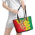 Ethiopian New Year Leather Tote Bag Enkutatash Adey Abeba Flower Art