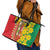 Ethiopian New Year Leather Tote Bag Enkutatash Adey Abeba Flower Art