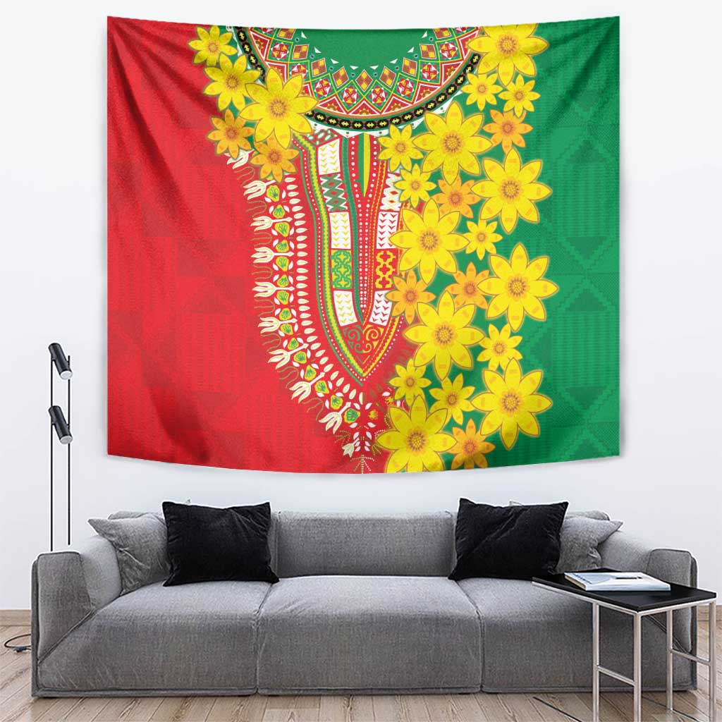 Ethiopian New Year Tapestry Enkutatash Adey Abeba Flower Art