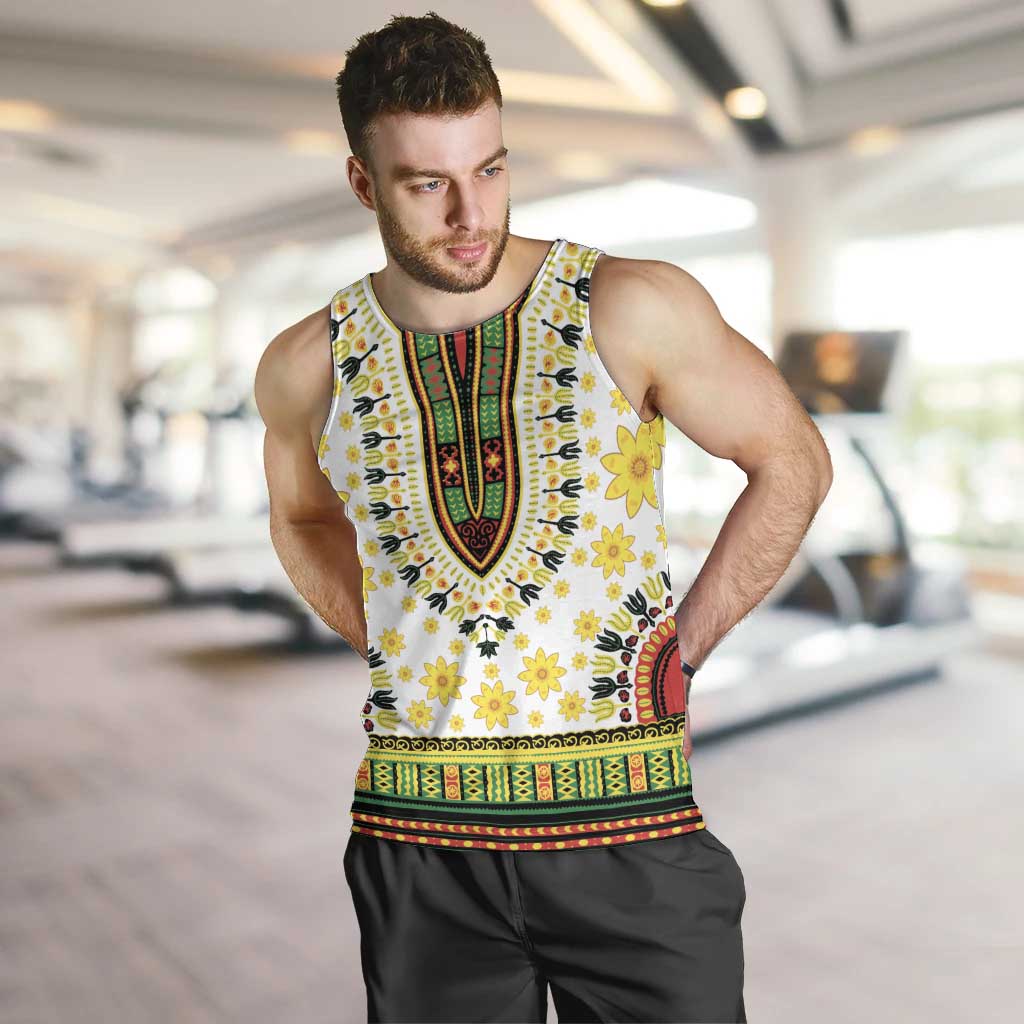 Enkutatash Dashiki and Adey Abeba Men Tank Top - Wonder Print Shop