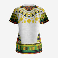 Afro Enkutatash Dashiki and Adey Abeba Scrub Top
