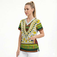 Afro Enkutatash Dashiki and Adey Abeba Scrub Top