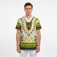 Afro Enkutatash Dashiki and Adey Abeba Scrub Top