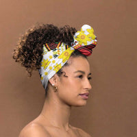Africa Enkutatash Dashiki and Adey Abeba Simple Headwrap