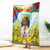 Happy Enkutatash Eritrea Personalized Blanket Beautiful Girl Adey Abeba Flower