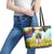 Happy Enkutatash Eritrea Personalized Leather Tote Bag Beautiful Girl Adey Abeba Flower