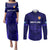 Scotland Rugby Couples Matching Puletasi Dress and Long Sleeve Button Shirts Scottish Thistle World Cup 2023 LT9 - Wonder Print Shop