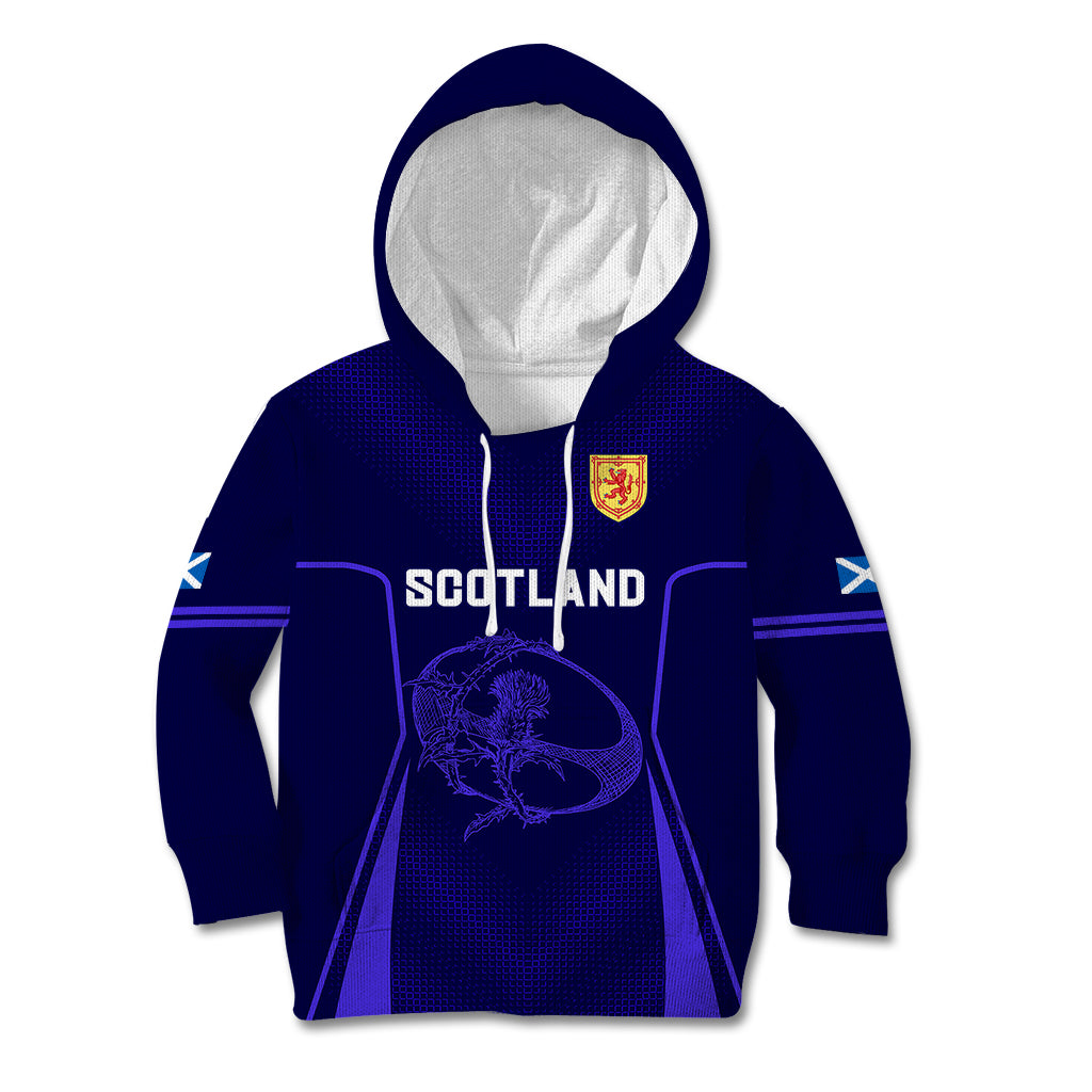 Scotland Rugby Kid Hoodie Scottish Thistle World Cup 2023 - Wonder Print Shop