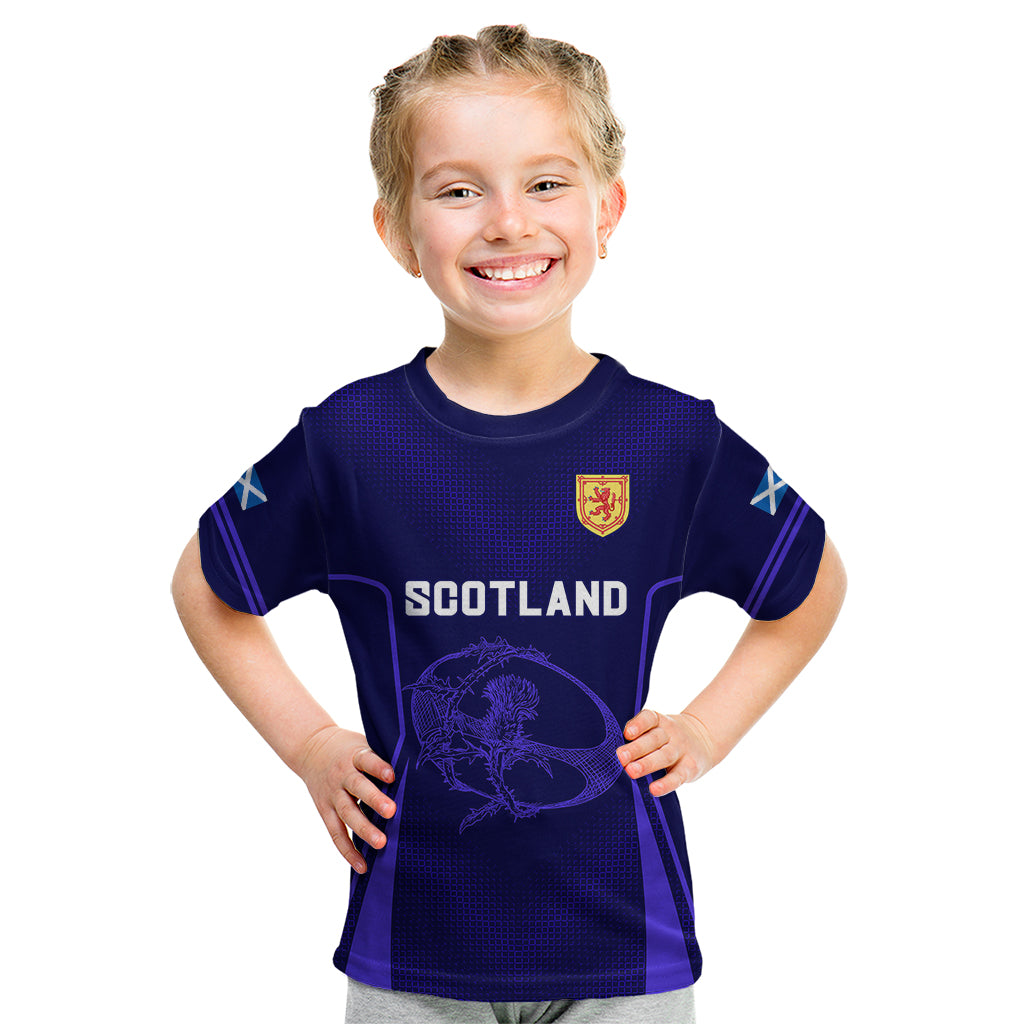 Scotland Rugby Kid T Shirt Scottish Thistle World Cup 2023 - Wonder Print Shop