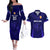 Custom Scotland Rugby Couples Matching Off The Shoulder Long Sleeve Dress and Hawaiian Shirt Scottish Thistle World Cup 2023 LT9 - Wonder Print Shop