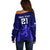 Custom Scotland Rugby Off Shoulder Sweater Scottish Thistle World Cup 2023 - Wonder Print Shop